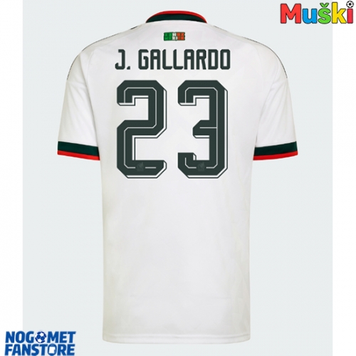 Meksiko Jesus Gallardo #23 Gostujuci Dres SP 2026 Kratak Rukav